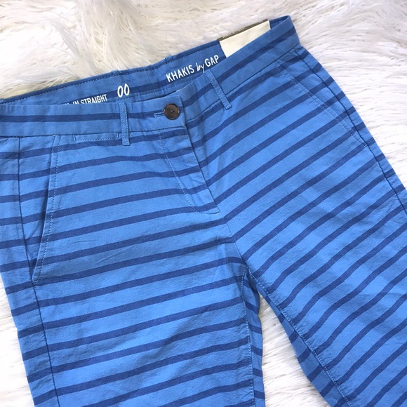Blue Striped Gap Pants NWT - Picture 2 of 3